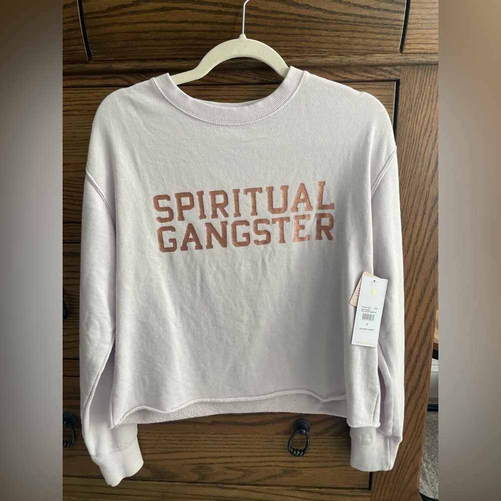 NWT Lilac Spiritual Gangster Sweatershirt